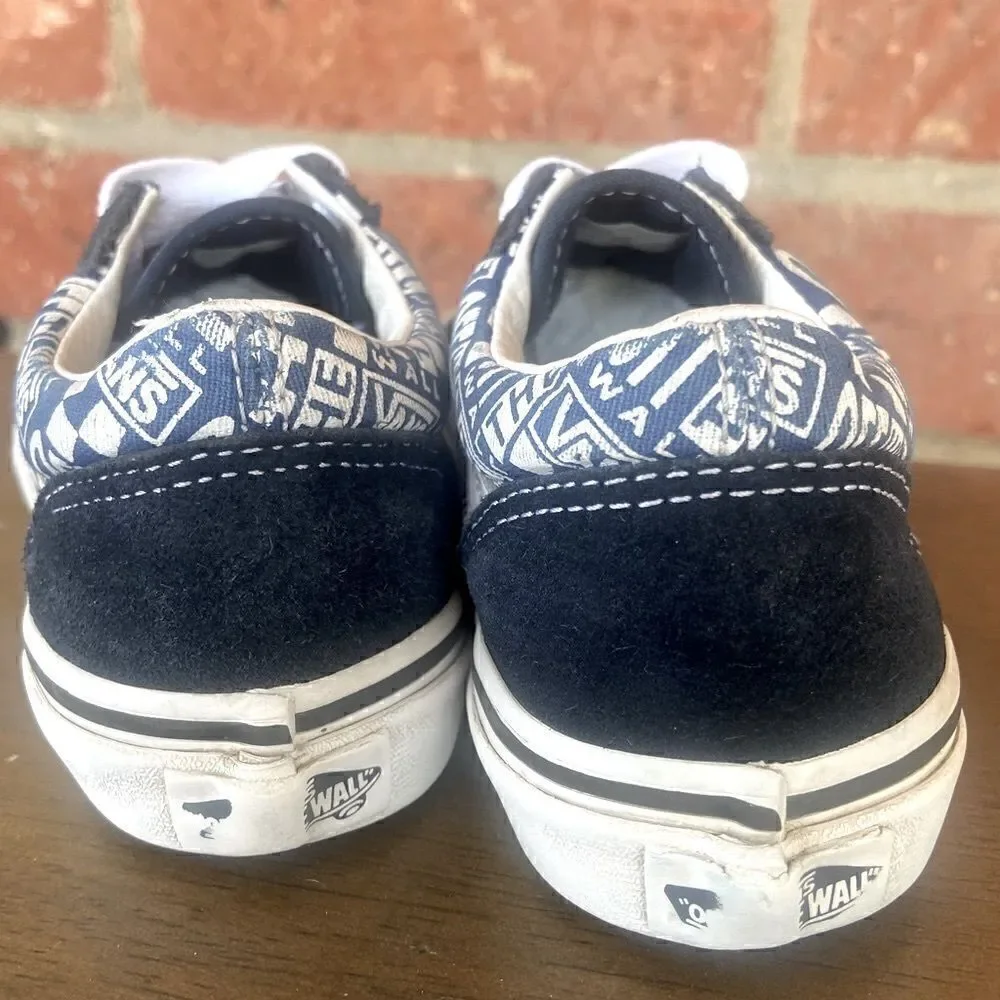 Vans Kids Logo Repeat Old Skool Off the Wall Size 13